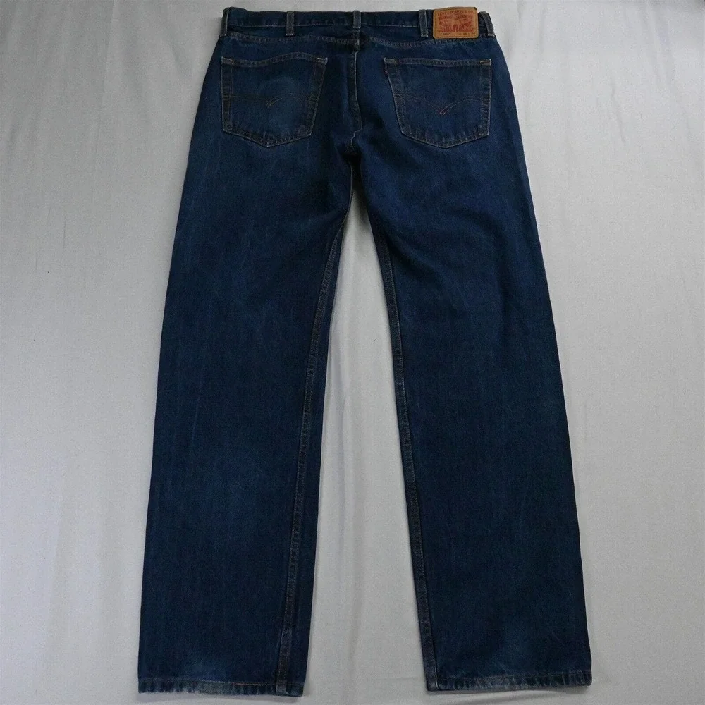 Levi's 38 x 34‎ 505 Straight Leg Dark Wash Denim Jeans